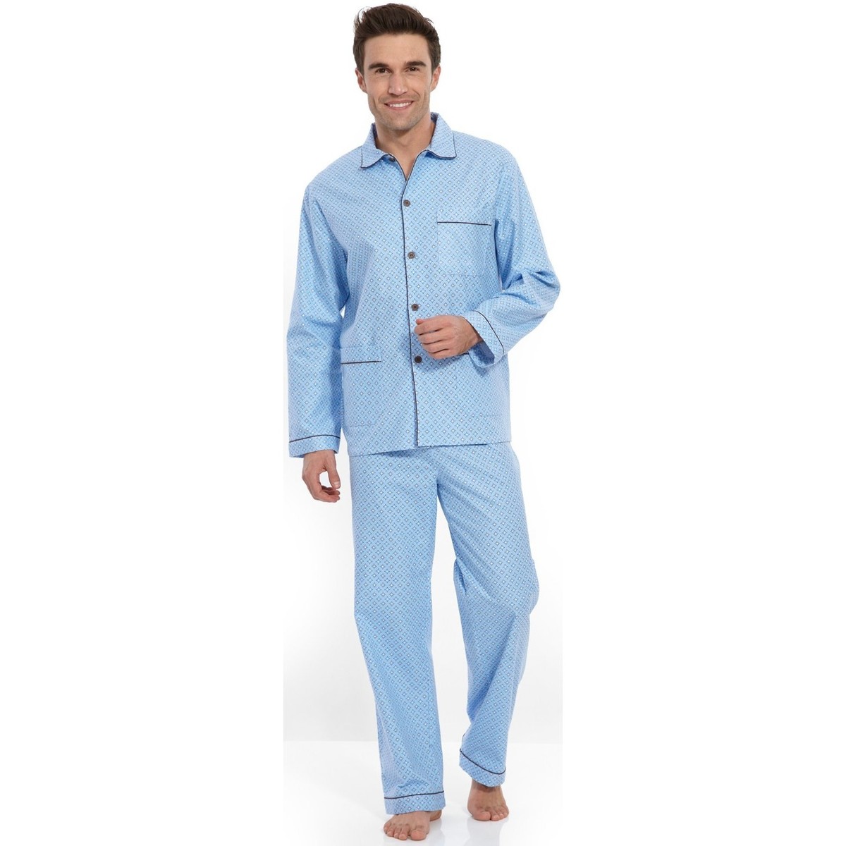 Daxon Bleu by - Pyjama en popeline lurwhsNg