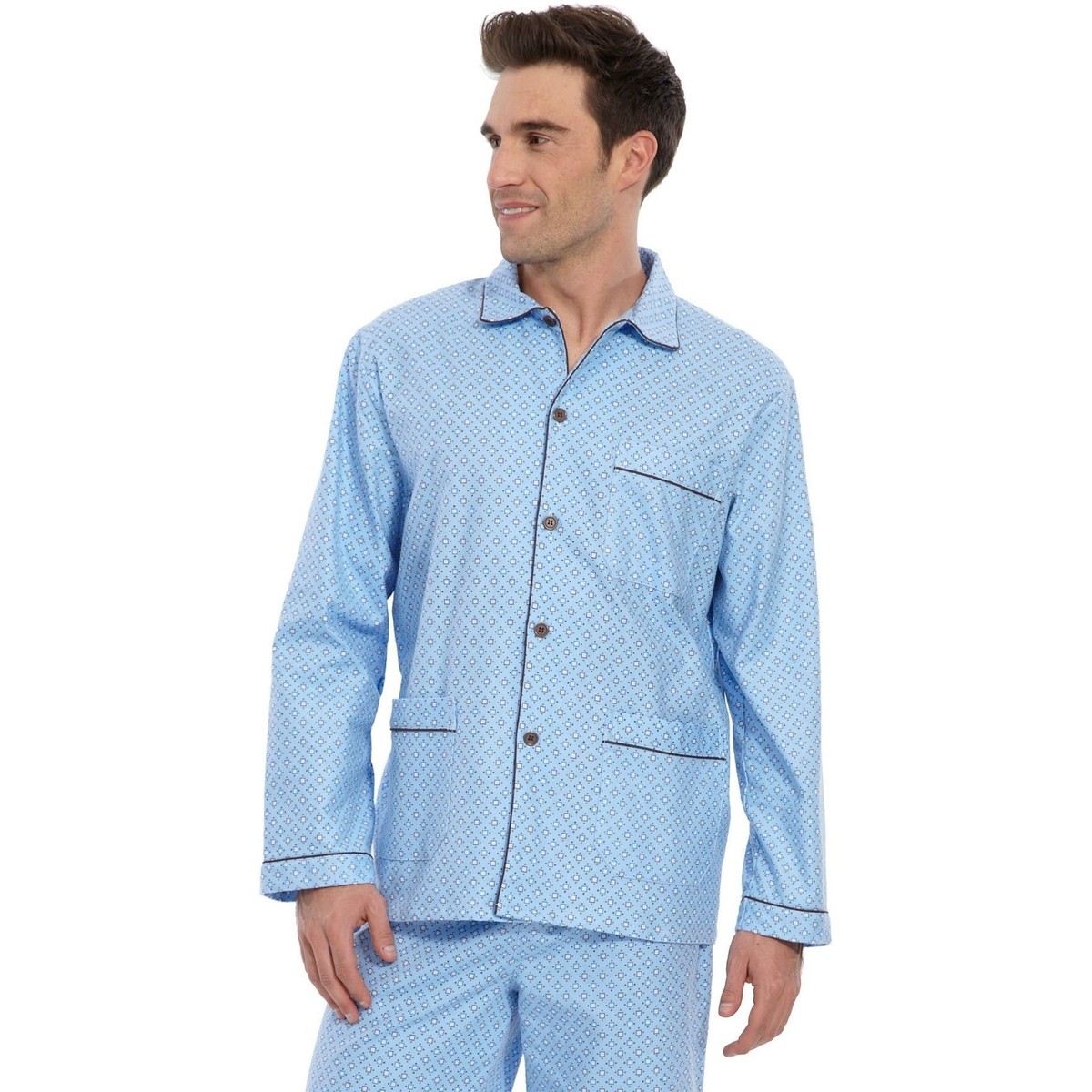 Daxon Bleu by - Pyjama en popeline lurwhsNg