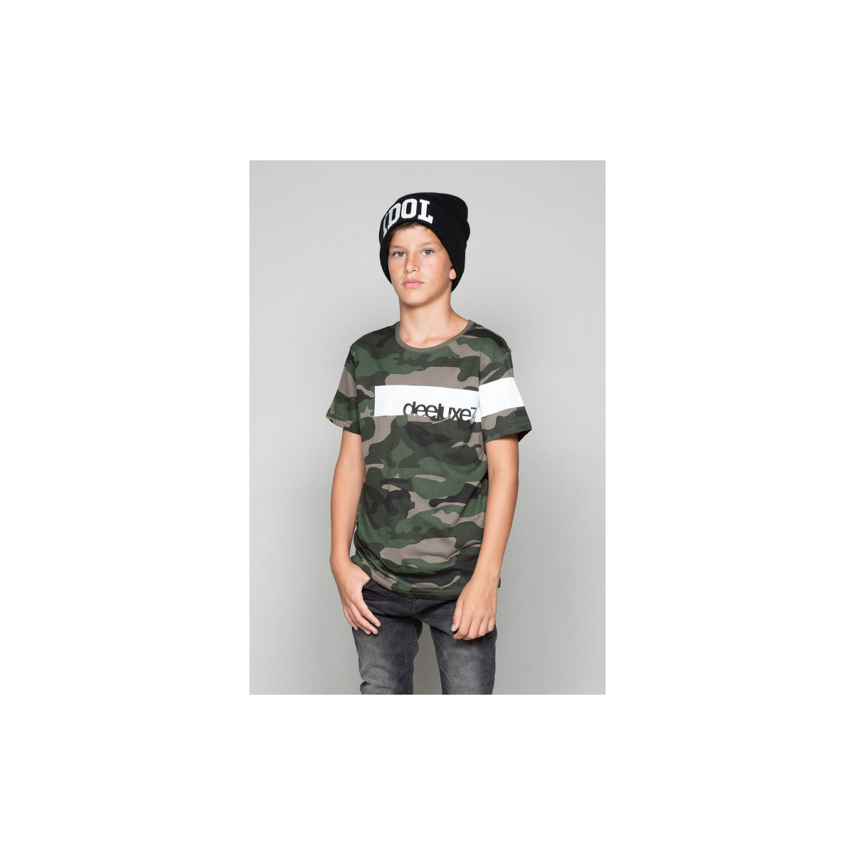 Deeluxe Vert Tee-shirt junior GABLES camouflage - 10 ANS OSFqMqh2
