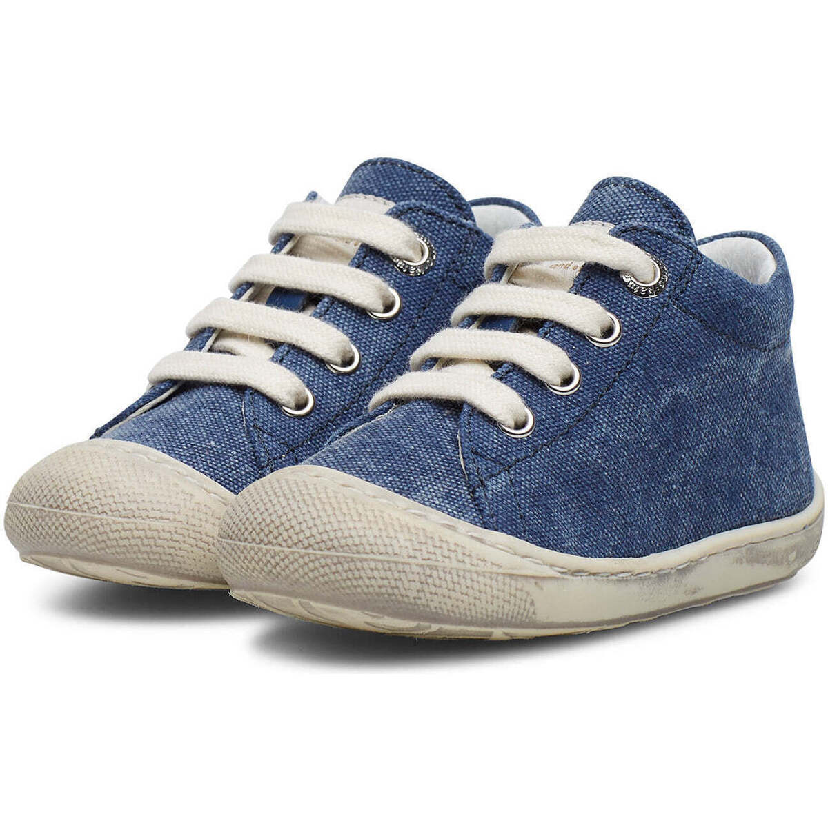 Naturino Bleu Chaussures premiers pas en toile COCOON p2mAUEmP