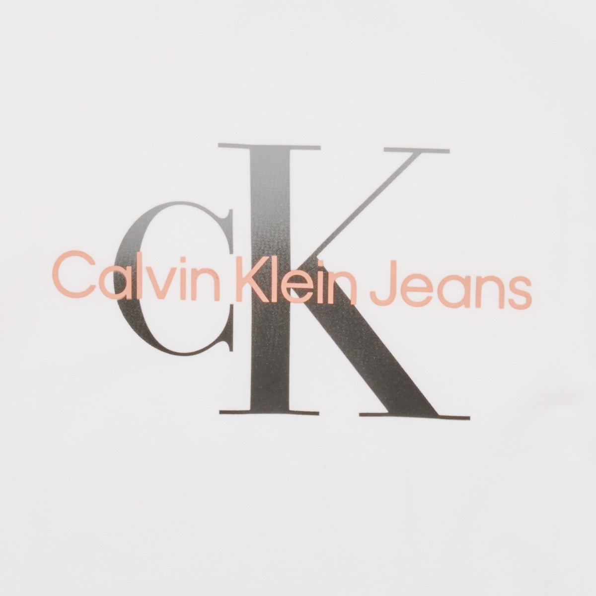 Calvin Klein Jeans Blanc GRADIENT MONOGRAM T-SHIRT m2dZQ5rk