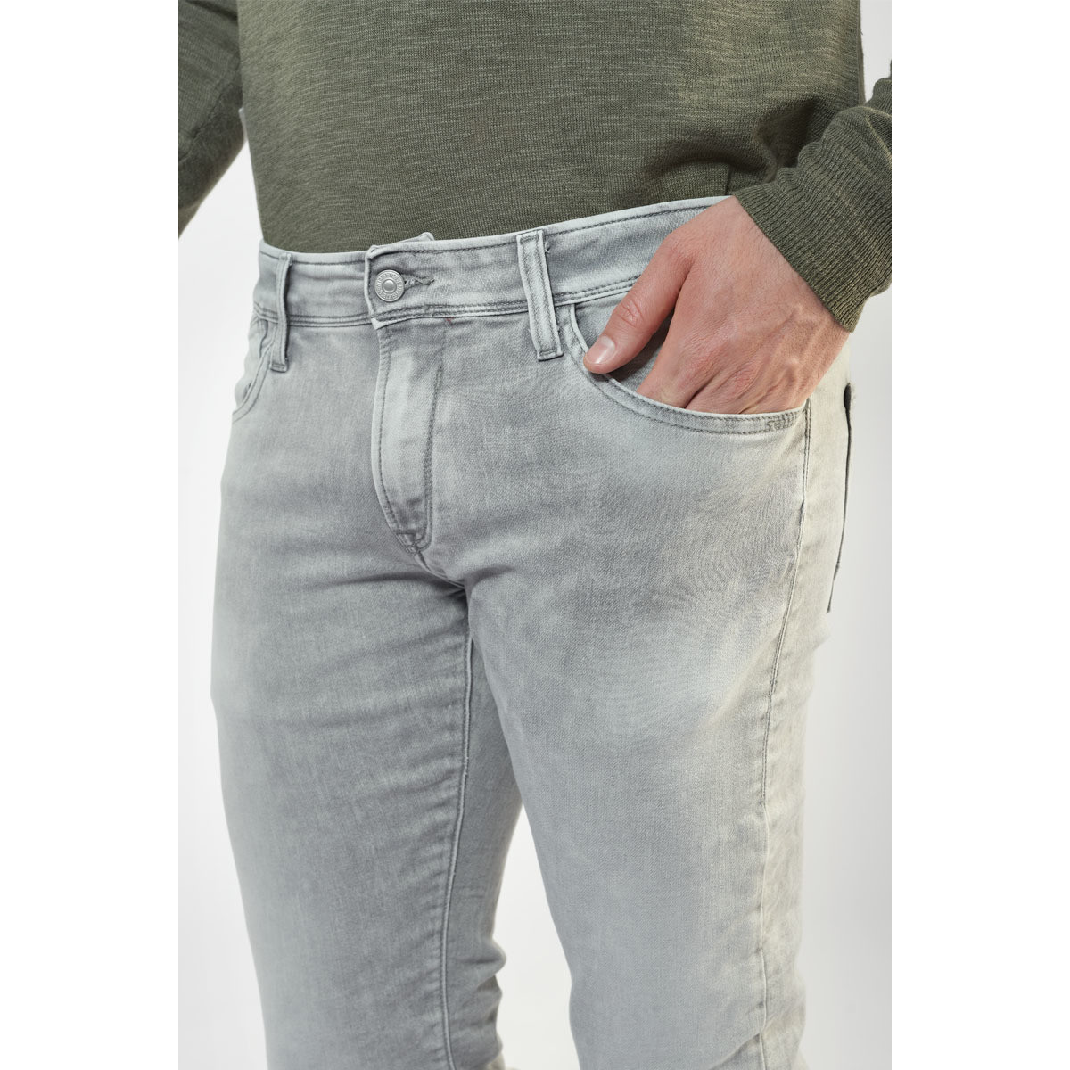 Le Temps des Cerises Gris Jogg 700/11 adjusted jeans gris poEtL0fT