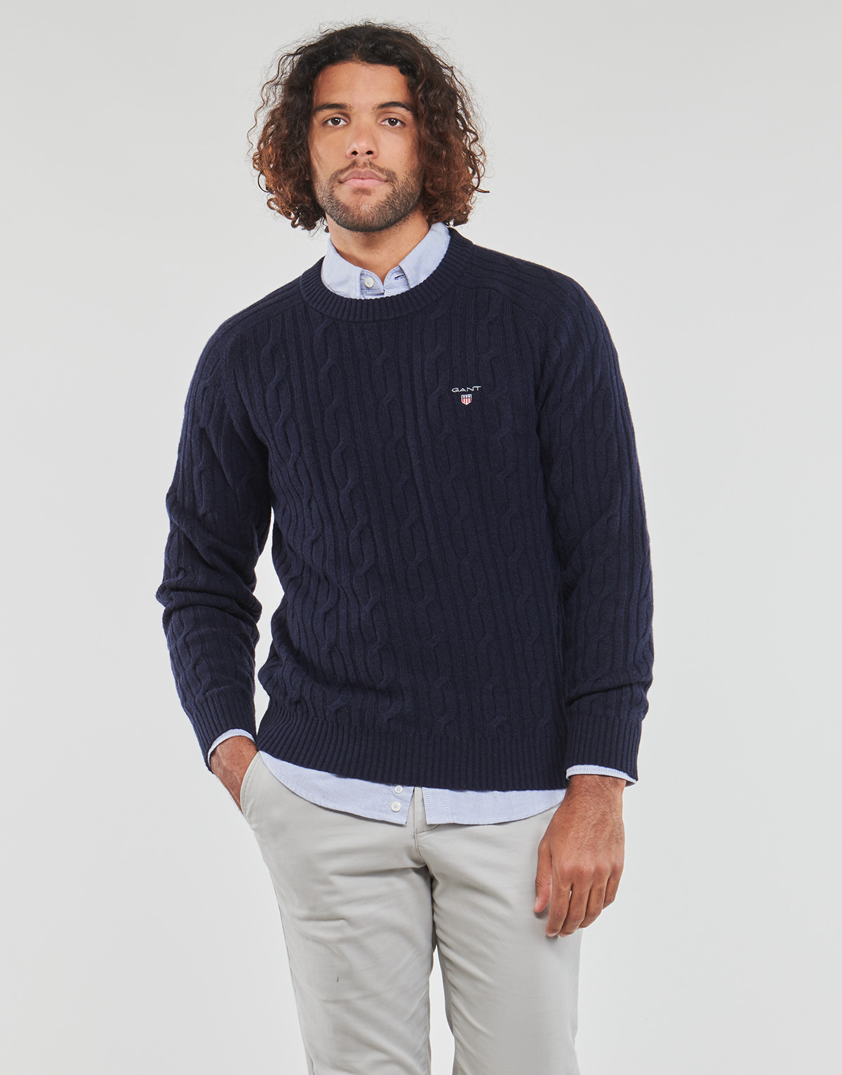 Gant Marine LAMBSWOOL CABLE C-NECK lS7AapBl
