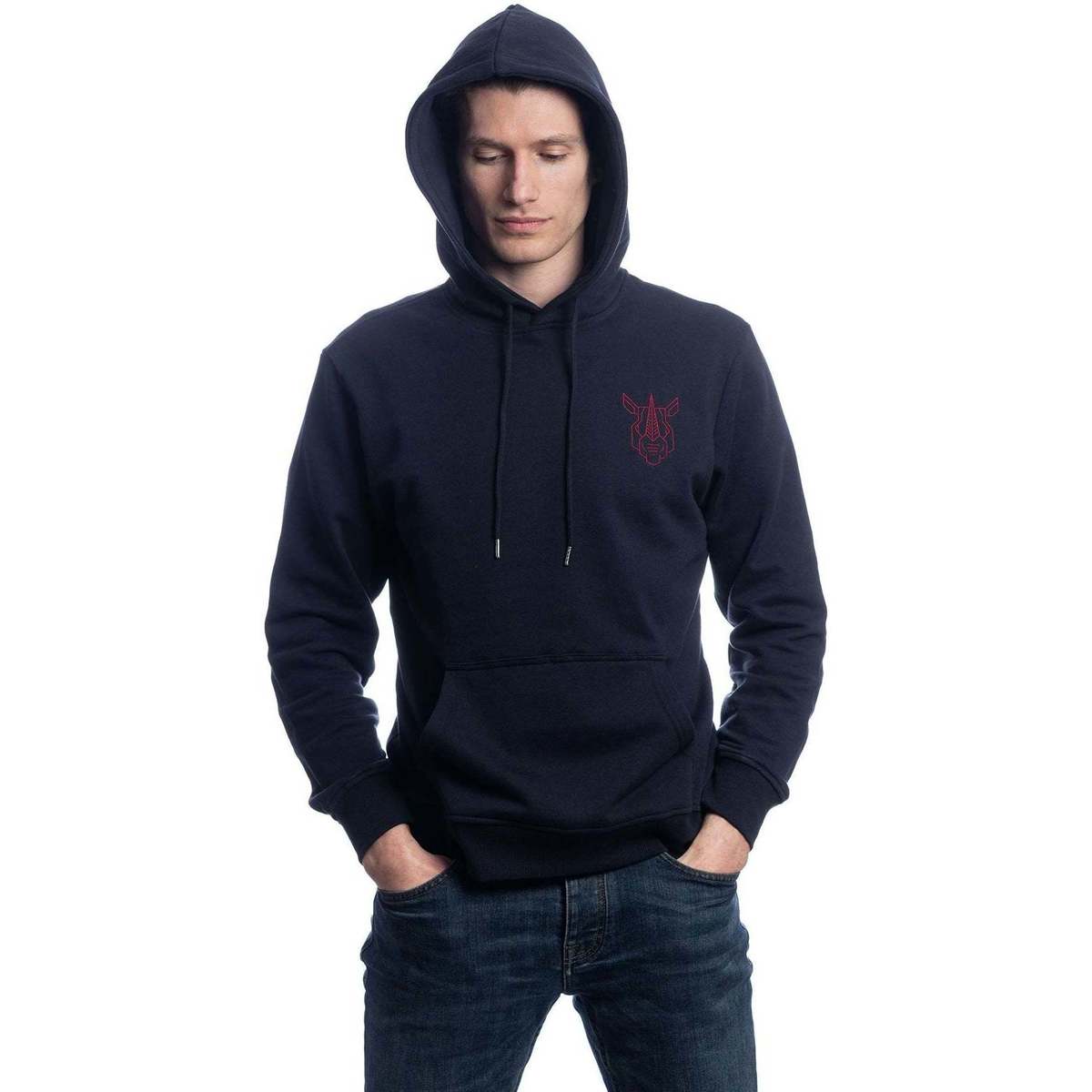 Harrington Sweat hoodie en coton biologique marine FRg0