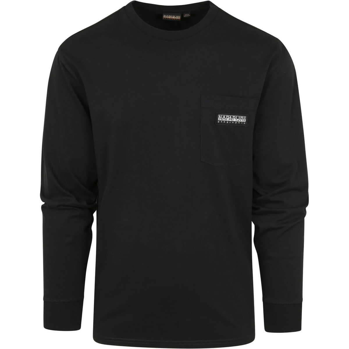 Napapijri Noir T-shirt S-Morgex Manches Longues Noir o3