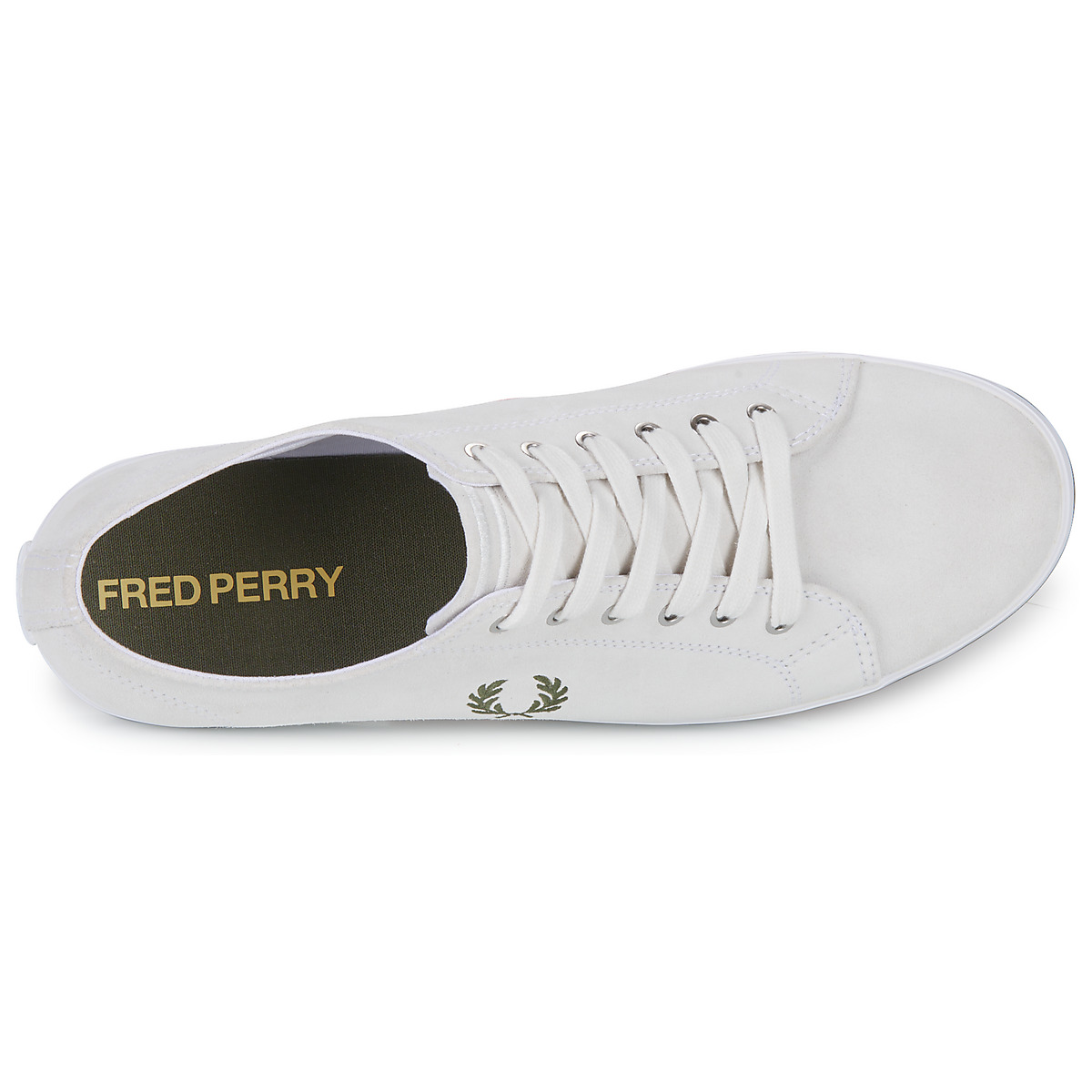 Fred Perry Blanc / Vert KINGSTON SUEDE i6ETAUw3