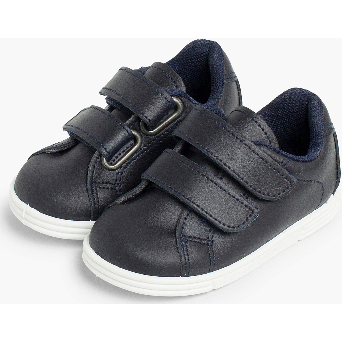 Pisamonas Bleu Chaussures de sport pour bébé et enfant cuir Lavable FuJNS014