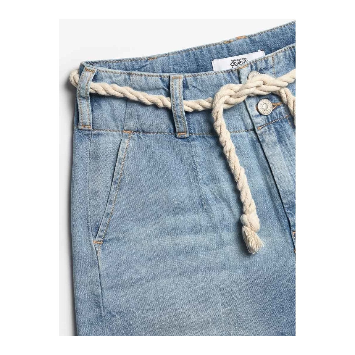 Le Temps des Cerises Bleu Short loona en jeans bleu clair Q4DFMhRd