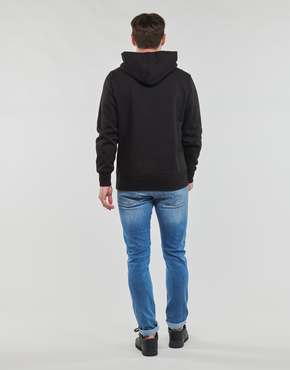 Calvin Klein Jeans Noir STACKED ARCHIVAL HOODY oT4Cdqpj