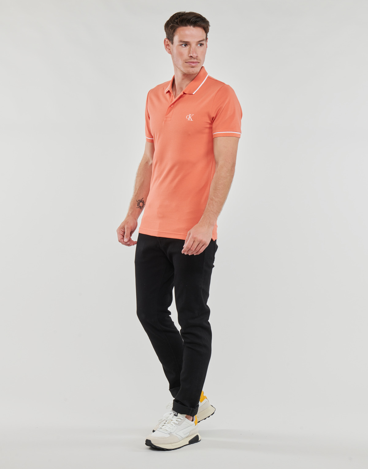 Calvin Klein Jeans Orange TIPPING SLIM POLO jEO77vST