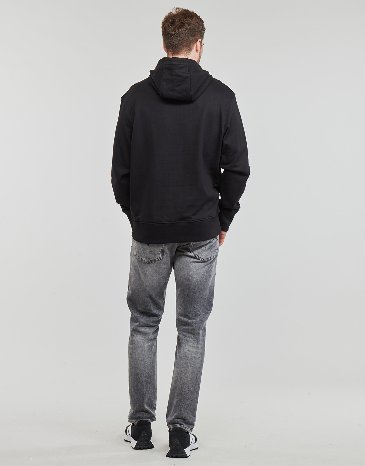 Calvin Klein Jeans Noir CONNECTED LAYER LANDSCAPE HOODIE NmLOXGQx