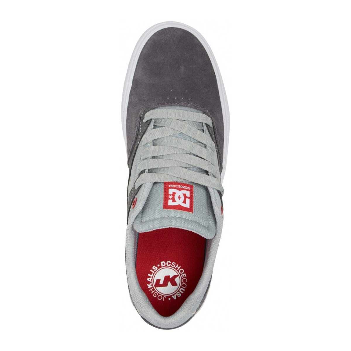DC Shoes Gris KALIS VULC S grey grey red HbbAGajW