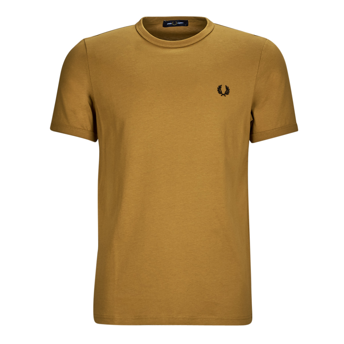 Fred Perry Moutarde RINGER T-SHIRT OME3DIJD