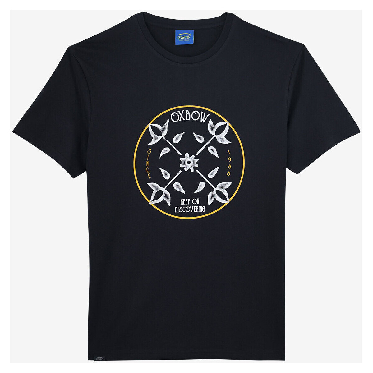 Oxbow Noir Tee-shirt manches courtes imprimé P2TEGANE nDzZC9UO
