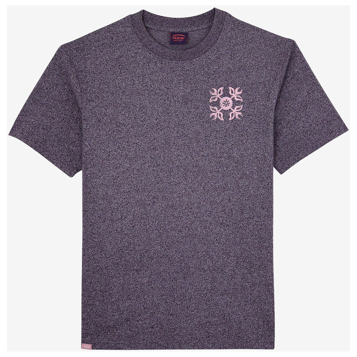 Oxbow Violet Tee-shirt manches courtes imprimé P2TEROZ 