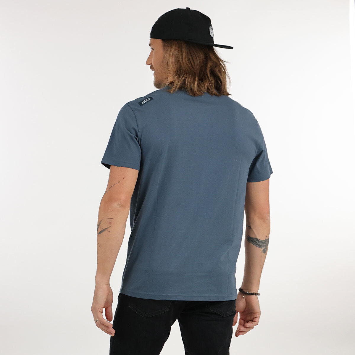 Oxbow Bleu Tee-shirt manches courtes imprimé P2TELEKAR HbD8VEGf