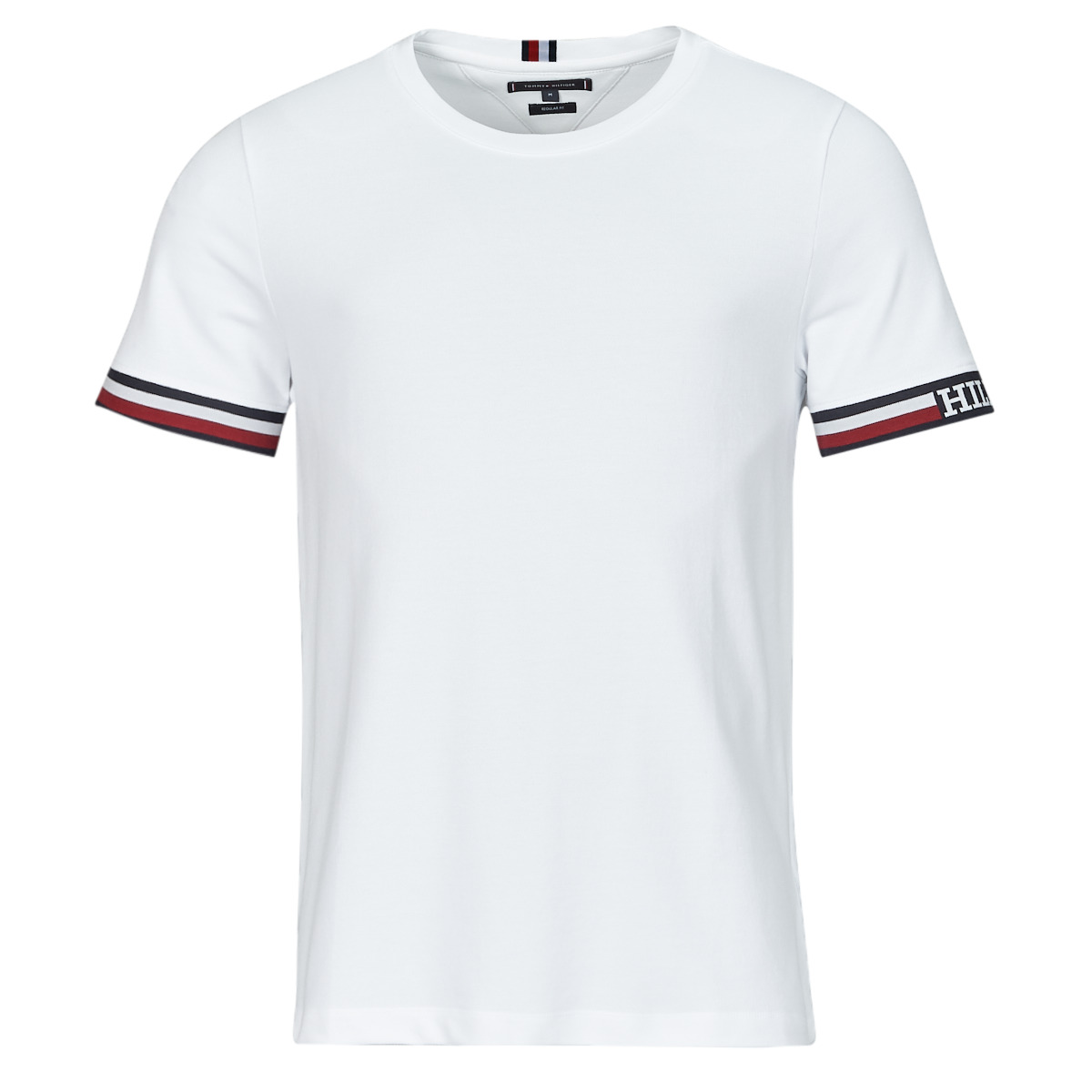 Tommy Hilfiger Blanc MONOTYPE BOLD GSTIPPING TEE JcsWZF