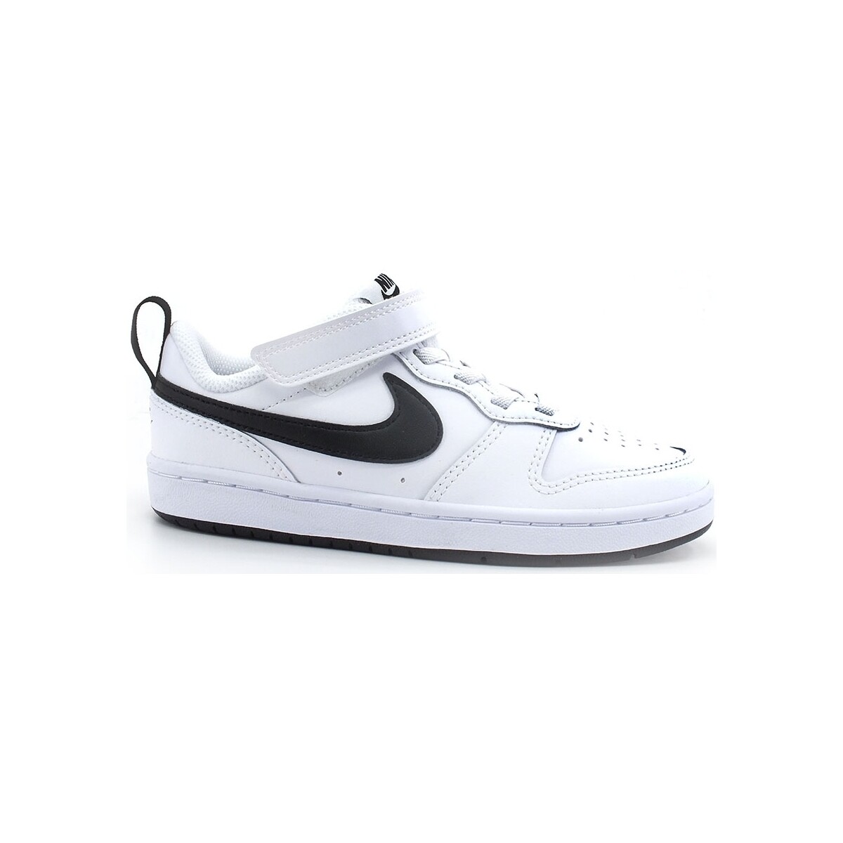 Nike Blanc Court Borough Low 2 (PSV) Sneaker White Black BQ5451-104 hNazZTyx