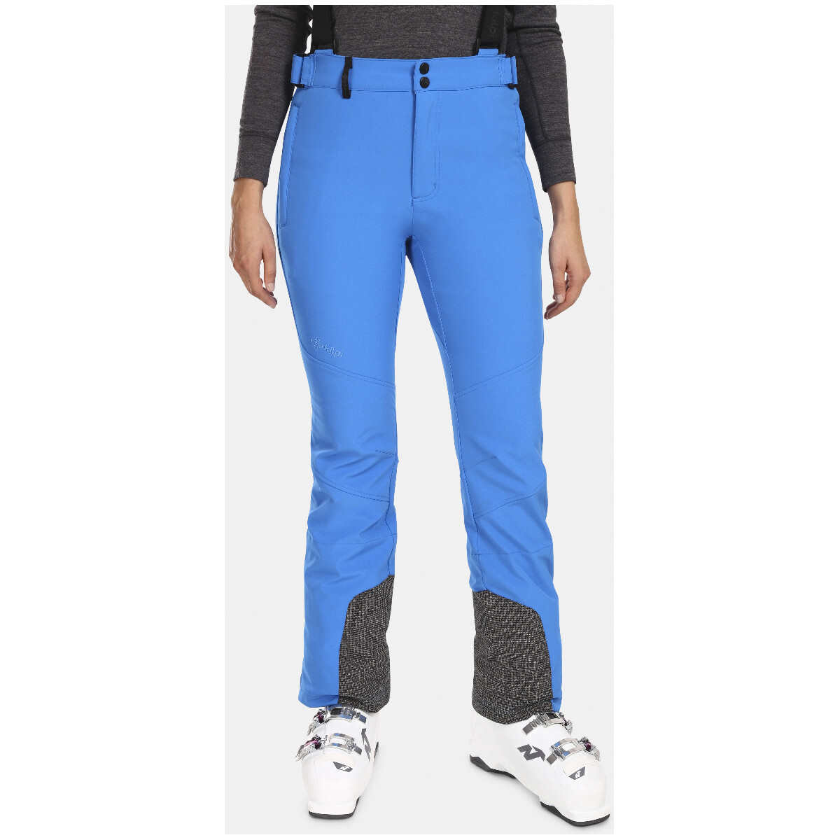 Kilpi Bleu Pantalon de ski en softshell pour femme RHEA