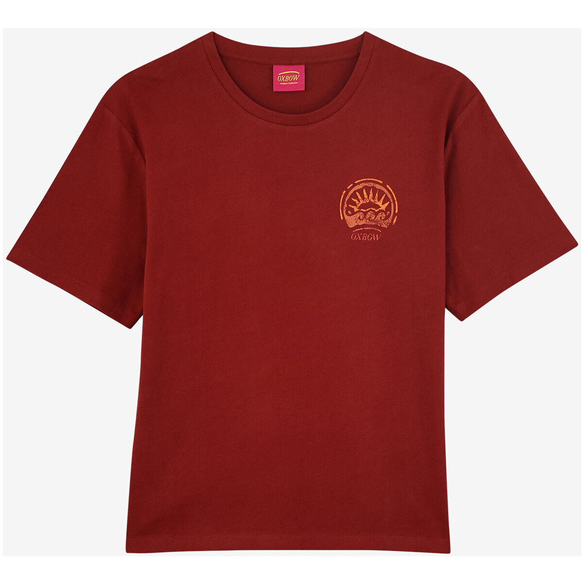 Oxbow Rouge Tee-shirt print back P2TED ov2U7s52