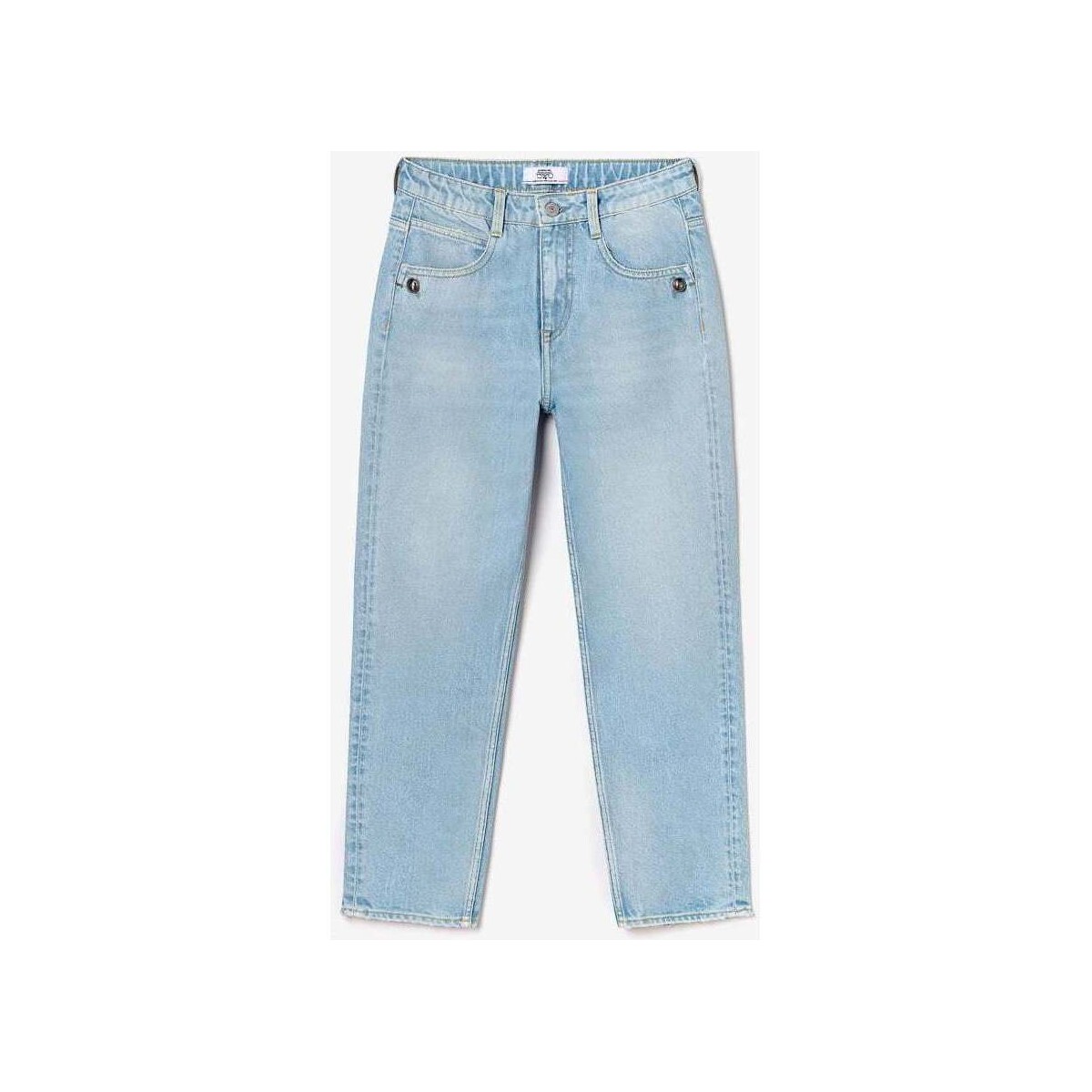 Le Temps des Cerises Bleu Lou cherry boyfit taille haute jeans bleu délavé KNqCrCW9