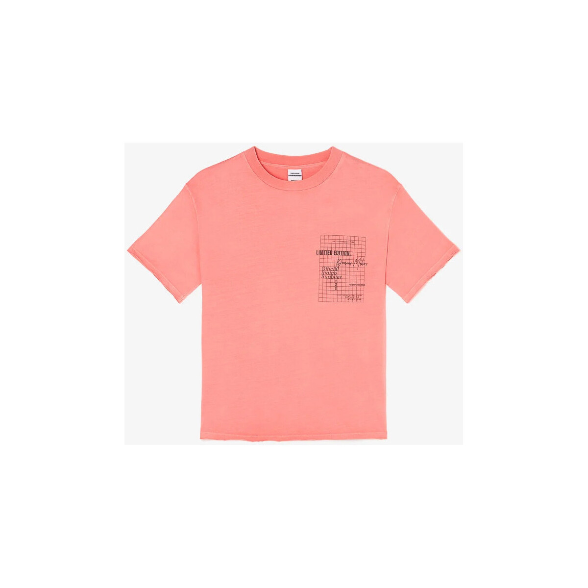 Le Temps des Cerises Orange T-shirt hyacibo rose saumon