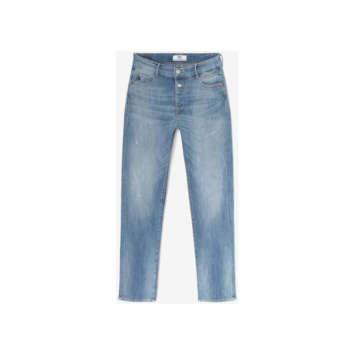 Le Temps des Cerises Bleu Basic 400/18 mom taille haute 7/8ème jeans destroy bleu k4A05uJg