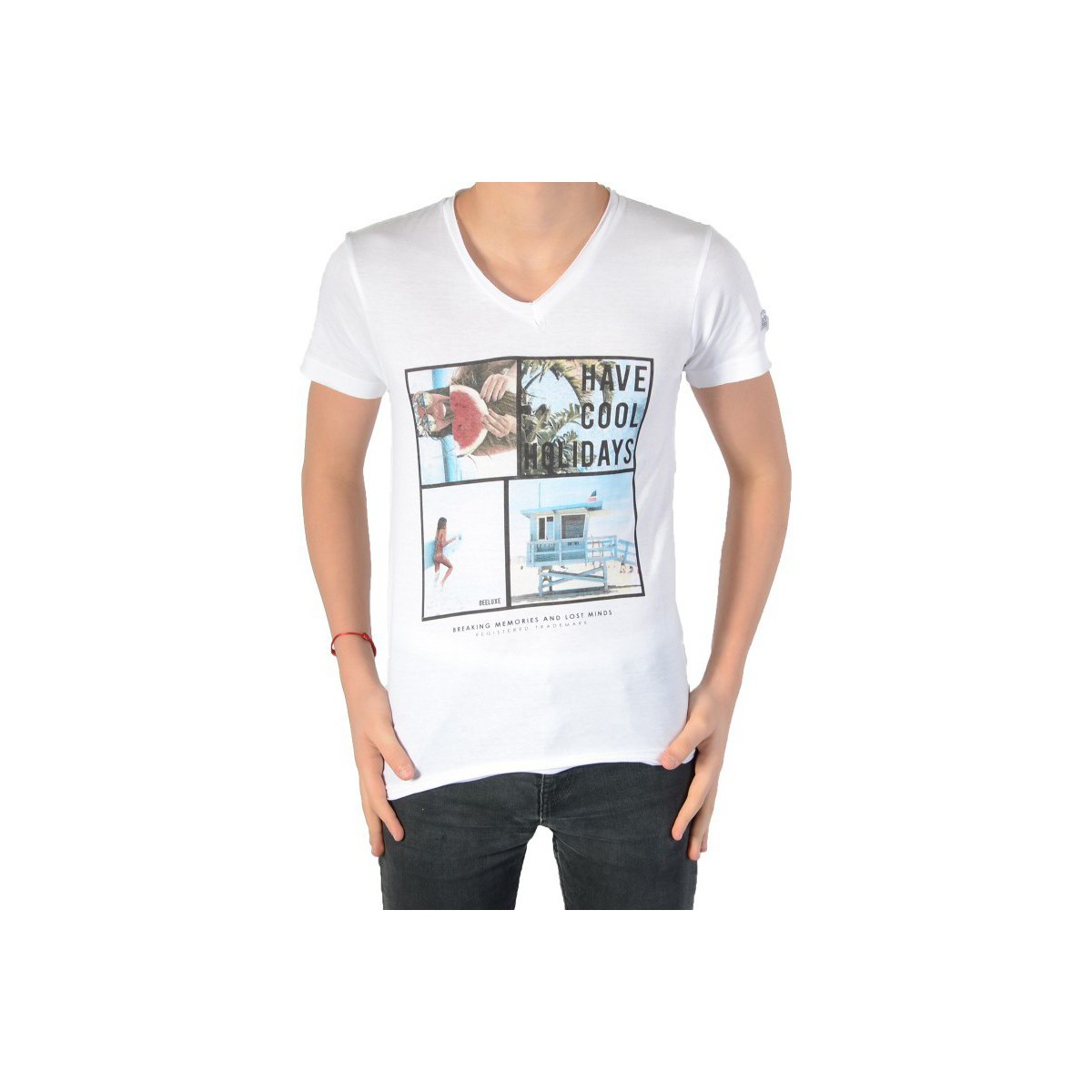 Deeluxe Blanc T-shirt S16189K Brett Kid White HKqmemy1